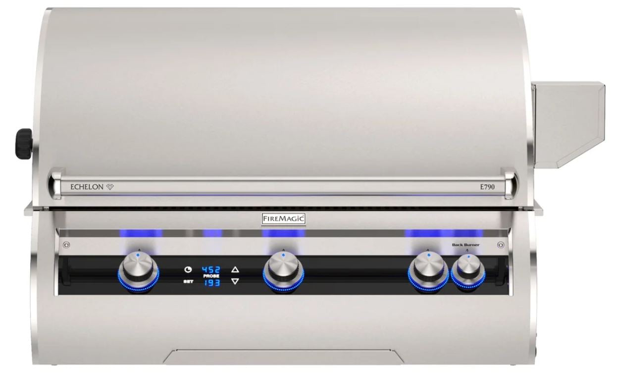 FM E790i Echelon 36" Built-In Grill with Digital Thermometer, LP - E790I9E1P - Chimney Cricket