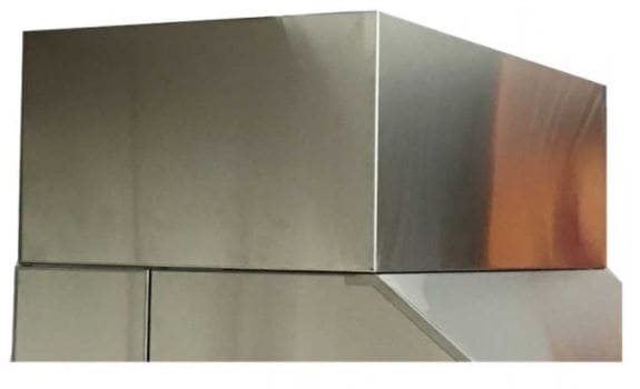 FM 60" Vent Hood Duct Cover - 60VH7DC - Chimney Cricket