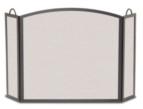 Pilgrim 52 1/2" Full Arch Vintage Iron Fireplace Screen - Chimney Cricket