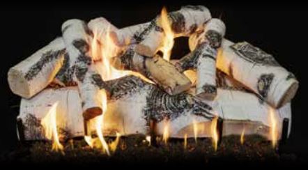 Grand Canyon 30" Quaking Aspen 8-Piece Log Set - Chimney Cricket
