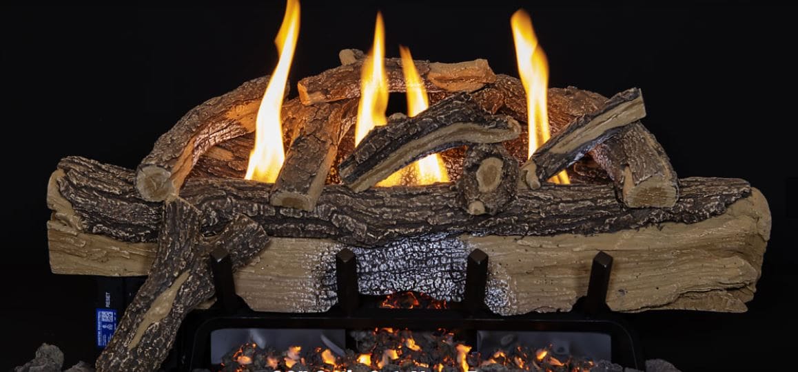 Grand Canyon 30" Split Oak 10-Piece Log Set - Chimney Cricket