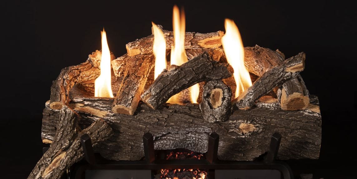 Grand Canyon 24" Weathered Oak 10-Piece Log Set - Chimney Cricket