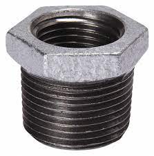 1" X 3/4" Galvanized Bushing, sch.40, (G-110MK) GS100-1612 - Chimney Cricket