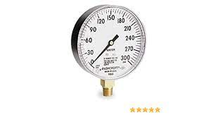 101D-354H 0-300 PSI Gauges, 1/4" MNPT, 3 - Chimney Cricket