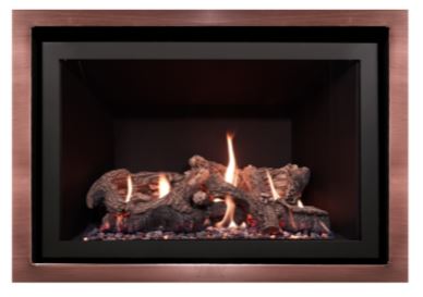 Brushed Copper Square Grandview Park Front - Chimney Cricket