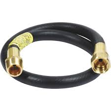 Hose Assembly. 1/4" ID X 30" Hose w/ 3/8" F. Flare X 3/8" MPT, Thermoplastic, I4TC30FS6MP6 - Chimney Cricket