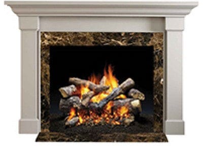 Fireside Furnishings Kenwood 48 SB Flat Wall Wood Cabinet - Primed MDF - Chimney Cricket