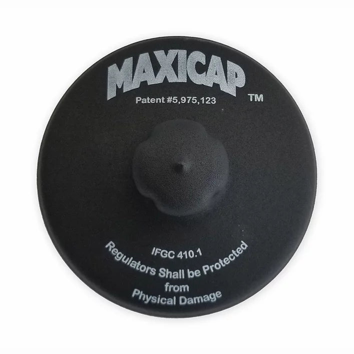 MaxiCap, Weatherproof Vent Cover for 3/4" Maxitrol Regulators, Black (Each) - Chimney Cricket