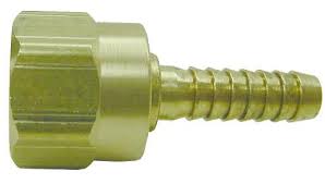 Hose Barb, 1/2" Female Flare Swivel X 3/8" Brass Hose Barb, High Pressure / 7 Barbs, for 3/8" ID Hoses Assembly, MEC, ME5357 - Chimney Cricket