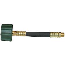 Hose Assembly, QCC x 1/4" MPT X 15" M/E, 1/4" ID Thermoplastic Hose (Each) - Chimney Cricket