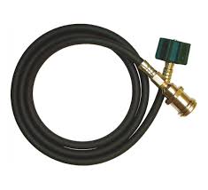 Hose Assembly, Female QCC X Male QCC w/ F.POL X 120" Extension 1/4" ID Thermoplastic Hose (Each)** - Chimney Cricket