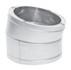 Metal Fab 16" Temp/Guard® 15° Angle (Aluminized Outer Casing) - Chimney Cricket