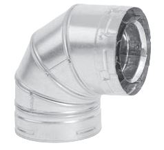 Metal Fab 4" x 6" DV 90° Adapter - Chimney Cricket