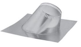 Metal Fab 12" Temp/Guard® Pitched Roof Flashing - 6/12 - 10/12 - Chimney Cricket