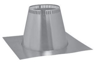 Metal Fab 6" Temp/Guard® Flat Roof Flashing - Chimney Cricket
