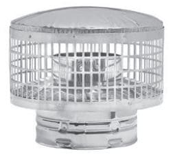 Metal Fab 8" Temp/Guard® Stainless Cap with Spark Arrester - Chimney Cricket