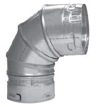 Metal Fab 5" Type B Gas Vent 90° 5-Piece Adjustable Elbow (CS6) - Chimney Cricket