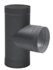 Black Single Wall Tee and Clean Out Cap