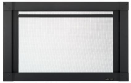 Majestic 30" Black Mission Full View Screen Front - Chimney Cricket