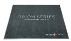 Modern Flames Orion Floor Mat - 60" x 60" - Chimney Cricket