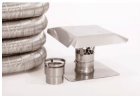 M-Flex 6" ID x 50 Ft Basic Kit - Chimney Cricket
