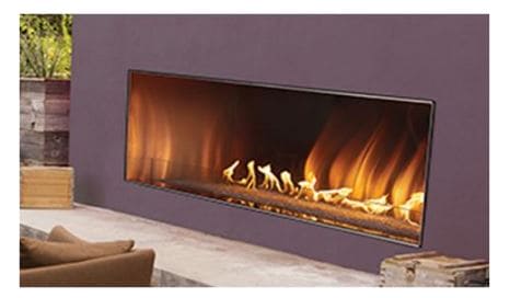 WMH 60" Linear OUTDOOR Stainless Steel Fireplace, LP - Chimney Cricket