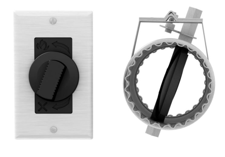 Osburn Stoves 4'' Diameter Fresh Air Intake Register With Airtight Damper - Chimney Cricket