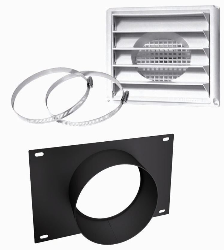 Osburn Stoves 5" Diameter Fresh Air Intake Kit For Wood Stove On Pedestal - Chimney Cricket