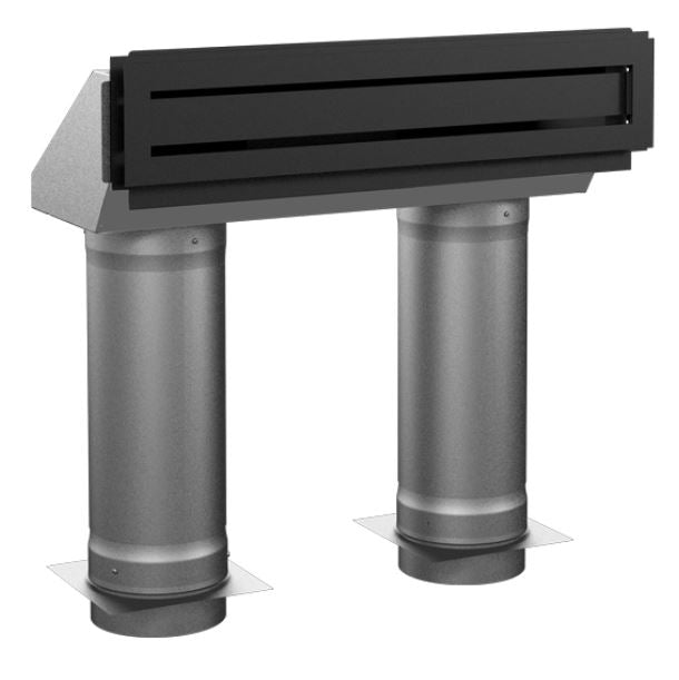 Osburn Stoves Hot Air Gravity Kit - Modern With Adjustable Pipes - Chimney Cricket
