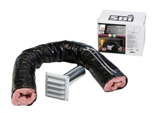 Osburn Stoves 3" Diameter x 5' Fresh Air Intake Kit - Chimney Cricket