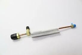 Presto-Tap Test Pigtail, 1/4" Tube X POL X 1/4" X 20" Length w/ Tank Test Fitting, PT912JS20 - Chimney Cricket