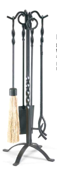 Pilgrim Black Twirl Tool Set with Black Finish - Chimney Cricket