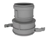 Duravent 4" (100mm) PolyPro Flex Female Adapter - 4PPSFAF, 810004359 (CS6) - Chimney Cricket