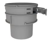 Duravent 4" (100mm) PolyPro Flex Male Adapter - 4PPSFAM, 810004358 (CS6) - Chimney Cricket