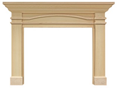 Fireside Furnishings Portico Flush Mantel - Chocolate ** - Chimney Cricket