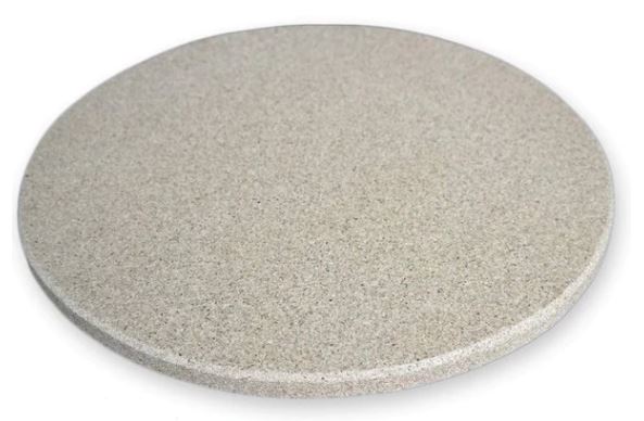 Primo 19" Natural Finish Round Fredstone Baking Stone for Oval XL - Chimney Cricket