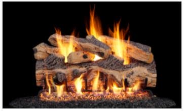 RHP 24" Gnarled Split Oak Standard Gas Logs - Chimney Cricket