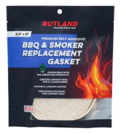 Rutland BBQ and Smoker Replacement Gasket - Chimney Cricket
