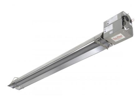 Sunstar 150K BTU / 40 Ft. Straight Tube Positive Pressure Two Stage Heater - NG ** - Chimney Cricket