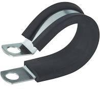 1/2in Rubber Coated Strap-Single Hole, (TS17R-8), (CS10) - Chimney Cricket