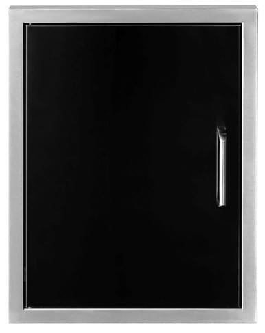 Wildfire Ranch 16" x 22" Black 304 Stainless Steel Vertical Single Door - Chimney Cricket