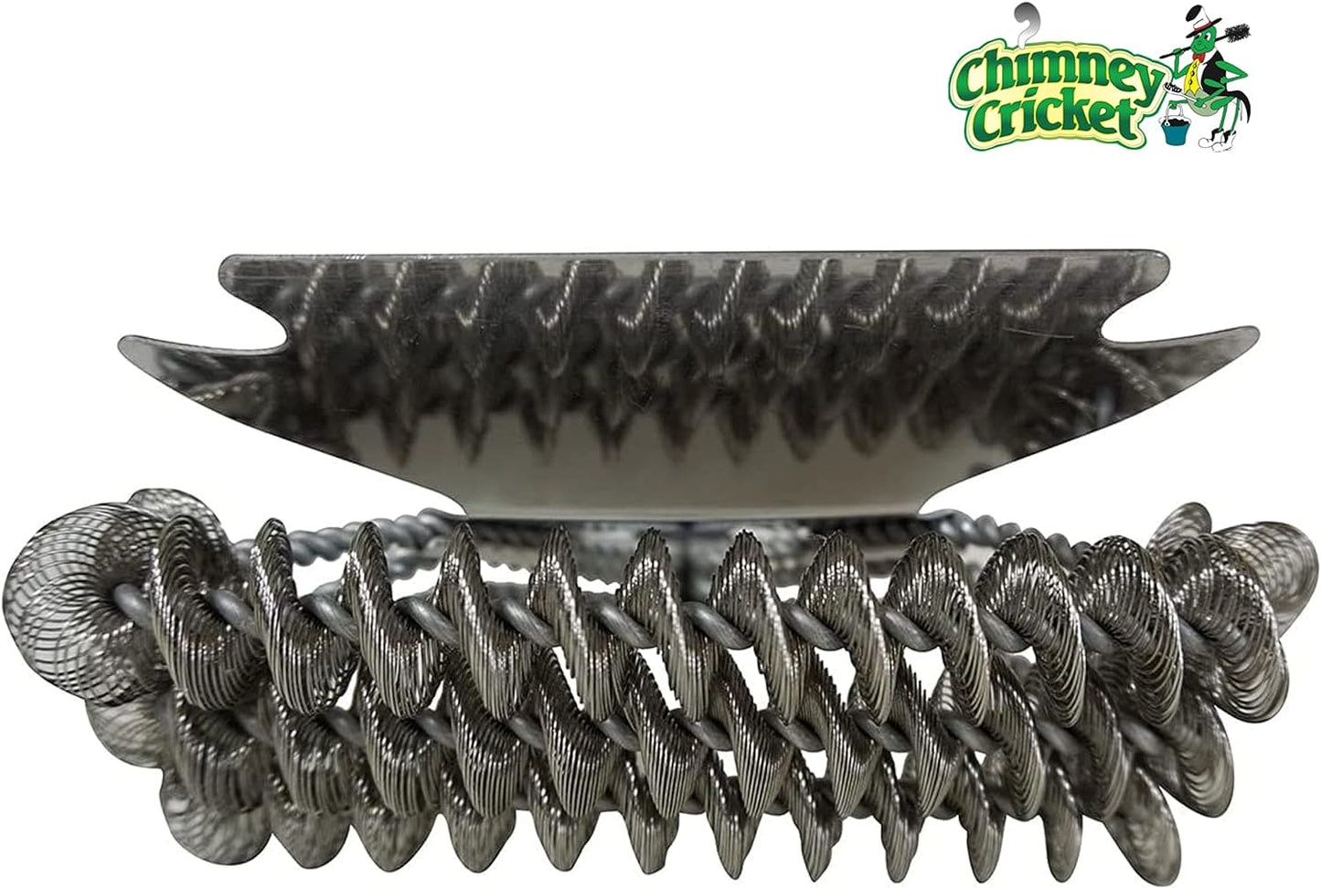 Chimney Cricket BBQ Grill Brush & Scraper | Bristle-Free, Safe, & Deep Cleaning Scrubber - 18" - Best for Barbecue Grill Cleaning