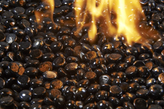 Outdoor Greatroom Onyx Tempered Fire Glass Gems - Chimney Cricket