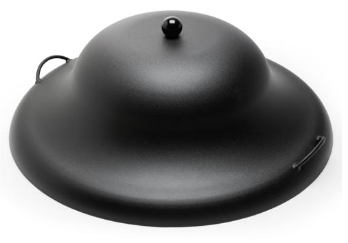 Hpc 32" Round Black Tall Aluminum Fire Pit Cover