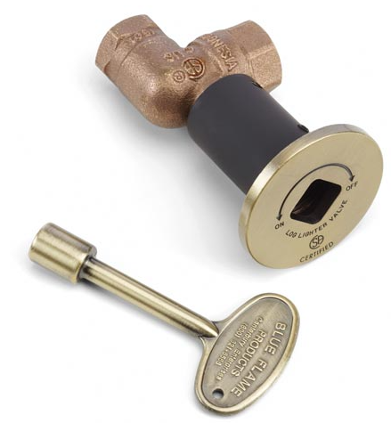 Hpc High Capacity Antique Brass Angled Valve W/flange And Key