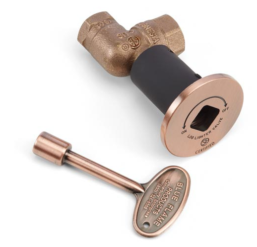 Hpc High Capacity Antique Copper Angled Valve W/flange And Key
