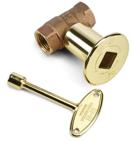 Hpc High Capacity Brass Straight Valve W/flange And Key