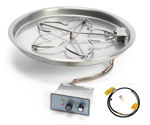 Hpc 25" Push Button/flame Sense Lp Round Bowl Insert- Small Tank Model