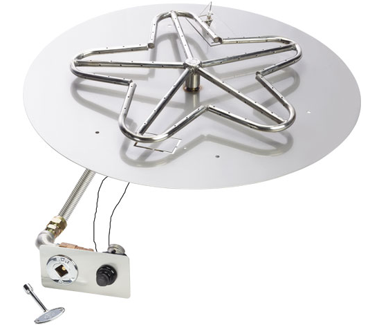 Hpc 30" Round Flat Ng Push Button Ignition Kit