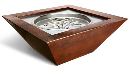 Hpc Tempe 31" Hammered Copper Fire Bowl, Match Light, Lp